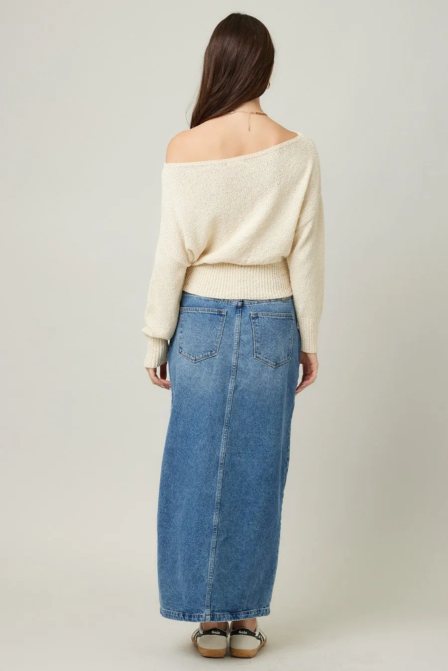 The Whitney Off Shoulder Sweater sold by Thread & Seed product image thumbnail 4