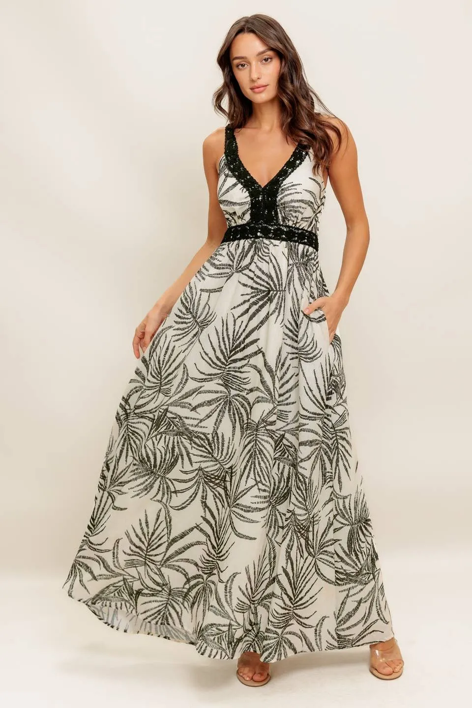 The Calandra Tropical Maxi Dress sold by Thread & Seed product image thumbnail 4