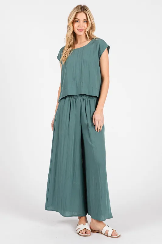 The Naira Balsam Woven Top + Pant Set - Sold Separately sold by Thread & Seed