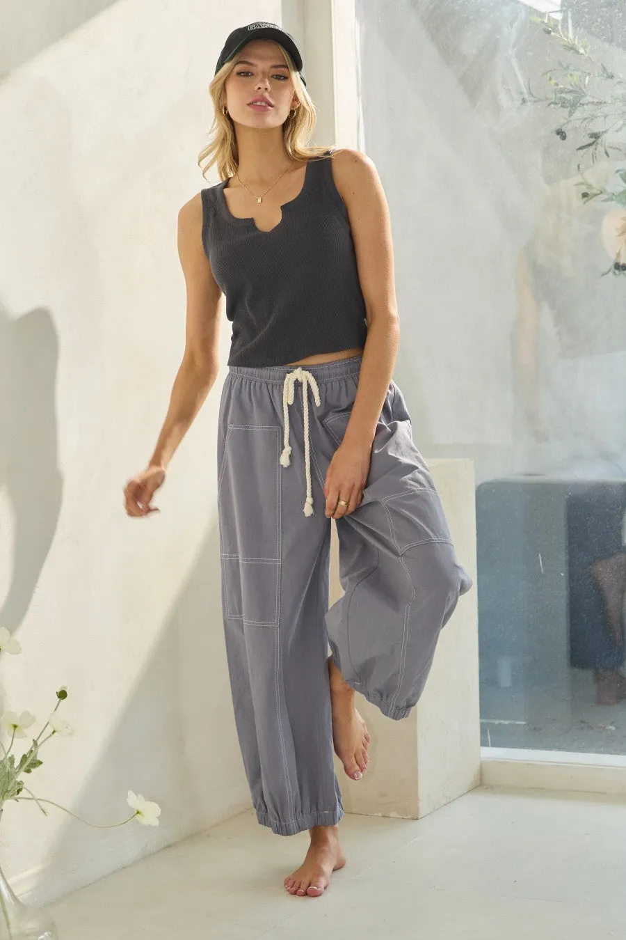 The Jamie Balloon Cotton Pants sold by Thread & Seed product image thumbnail 4
