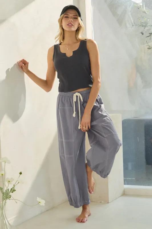 The Jamie Balloon Cotton Pants made by Thread & Seed