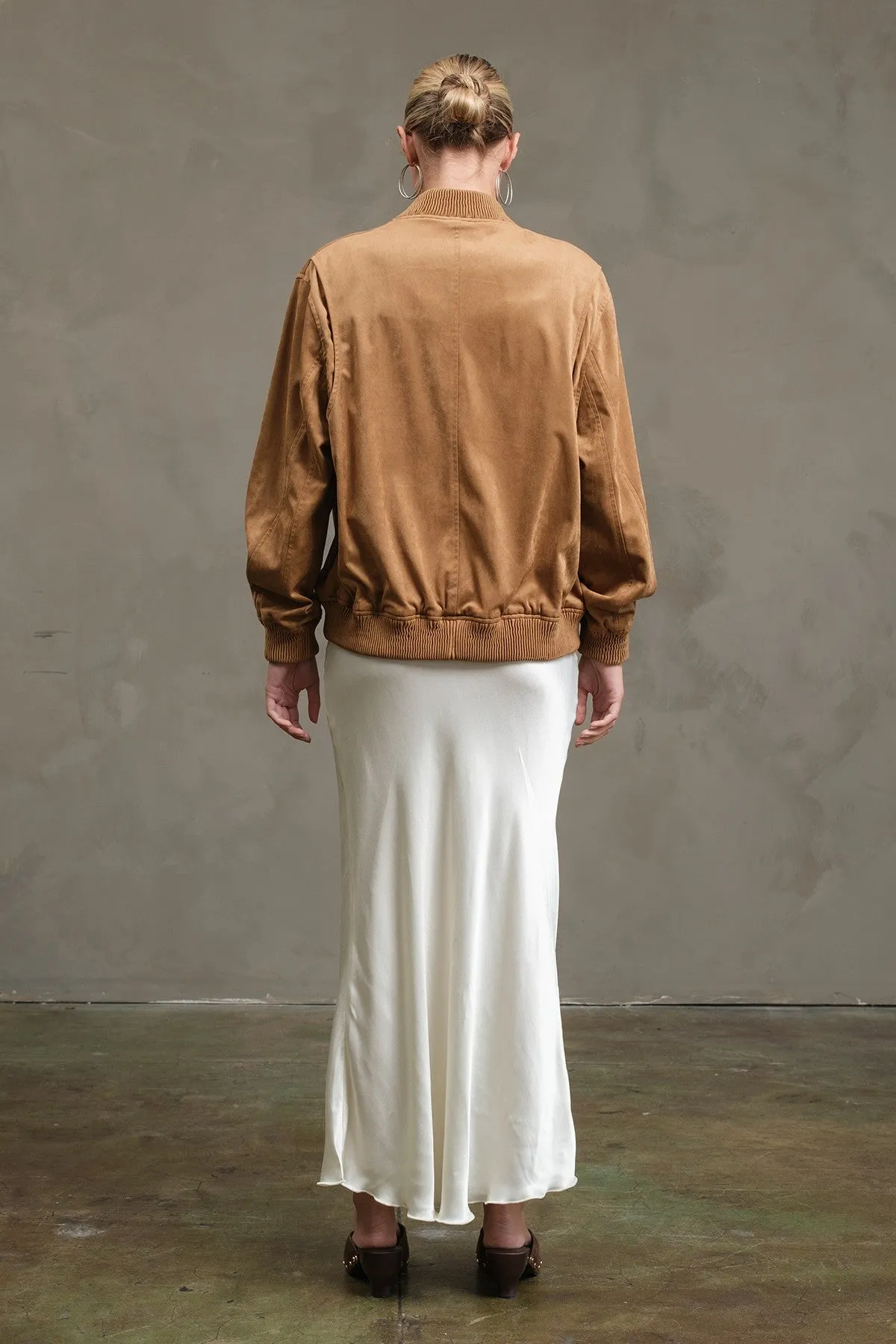 The Emelie Satin Midi Skirt sold by Thread & Seed product image thumbnail 3