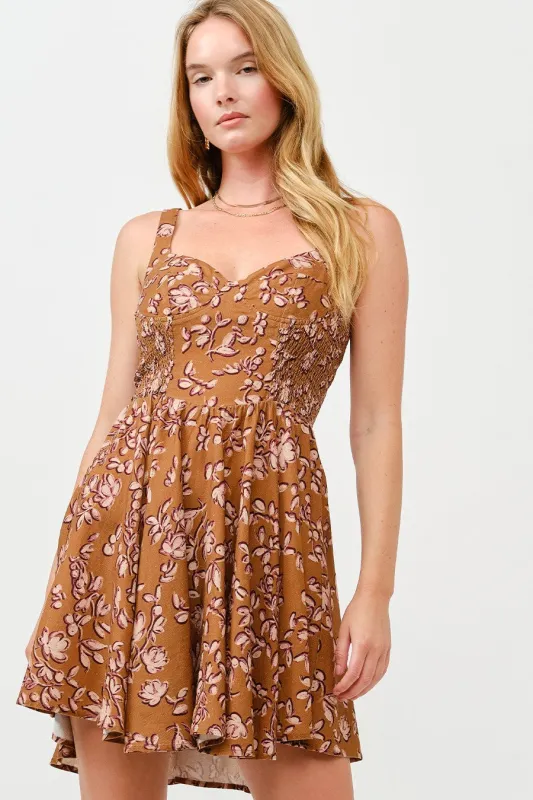 The Stella Floral Mini Dress sold by Thread & Seed