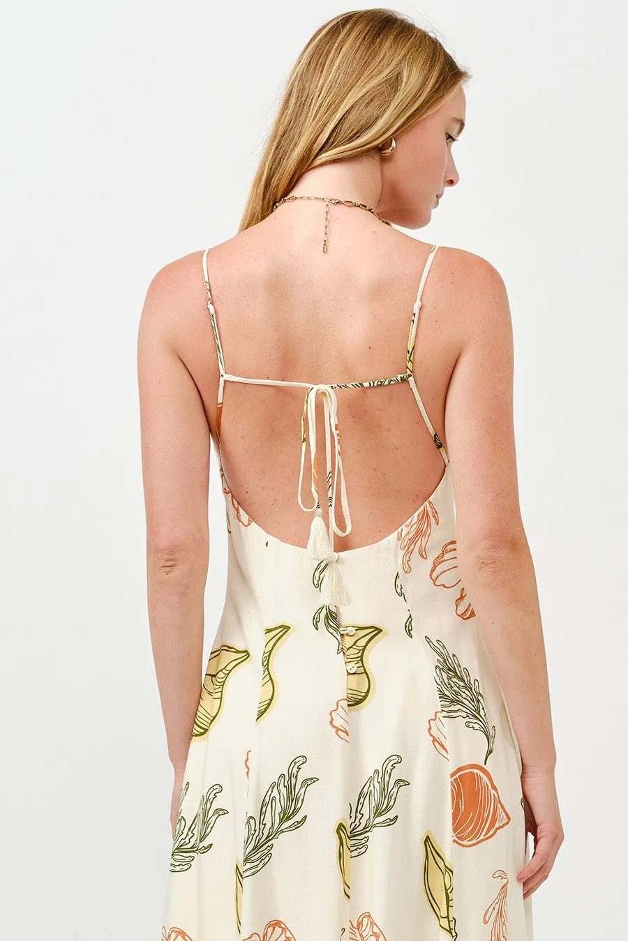 The Cordelia Rust Shell Maxi Dress sold by Thread & Seed product image thumbnail 3