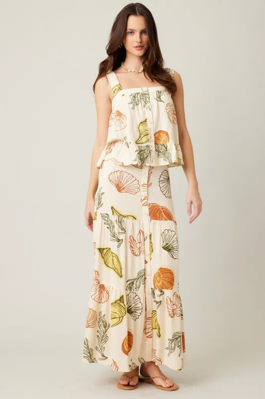 The Cordelia Shell Ruffle Top + Skirt Set - Sold Separately sold by Thread & Seed