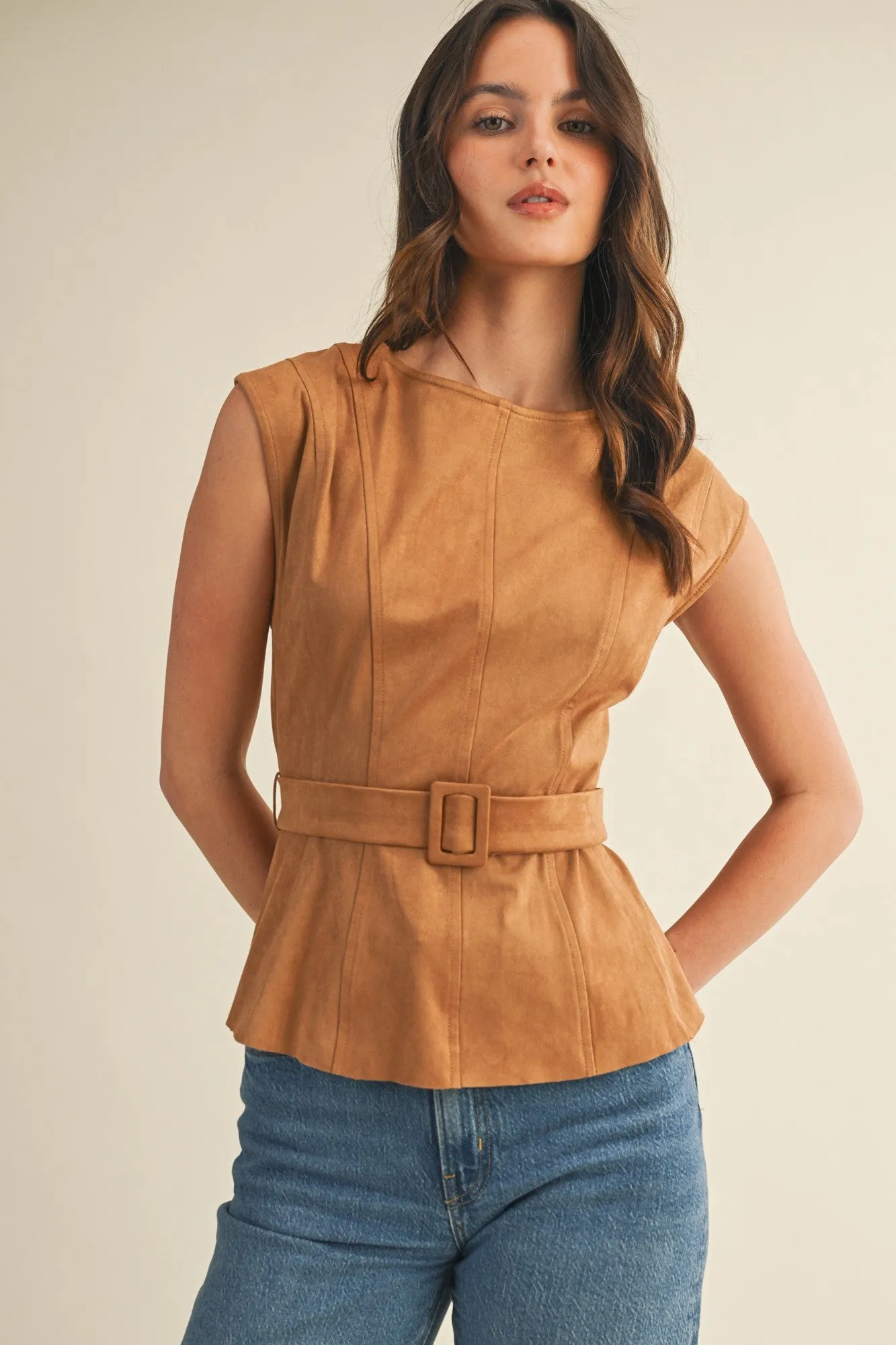 The Darla Suede Top + Pant Set - Sold Separately sold by Thread & Seed product image thumbnail 3