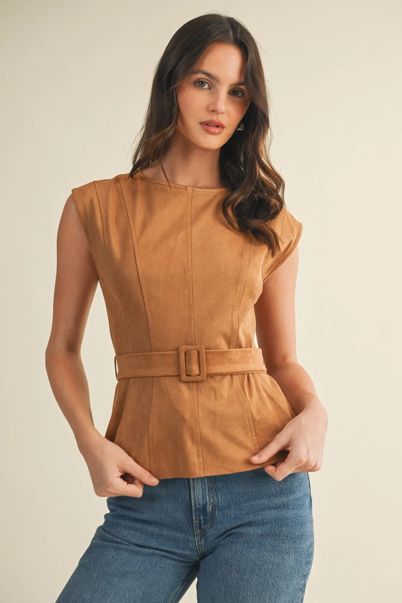 The Darla Suede Top + Pant Set - Sold Separately sold by Thread & Seed product image thumbnail 2