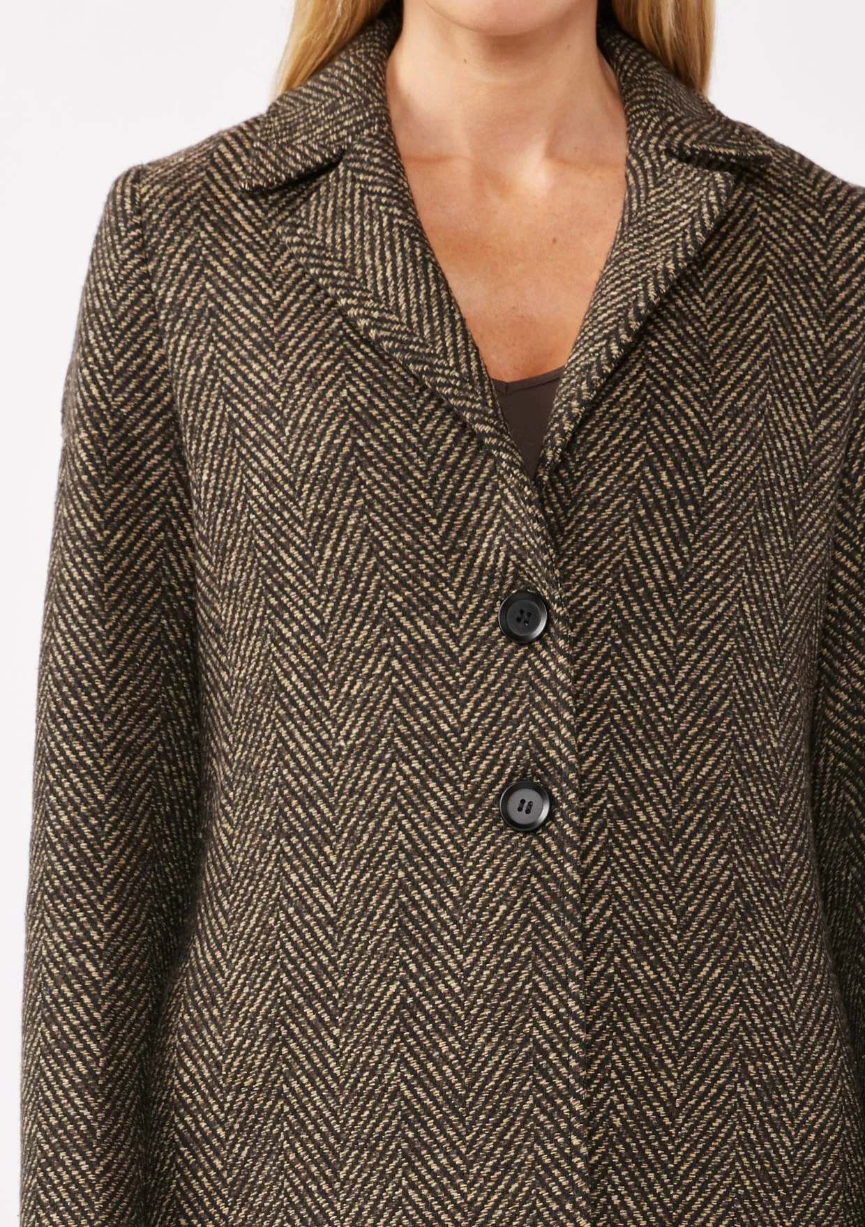 The Sable Chevron Coat sold by Thread & Seed product image thumbnail 4