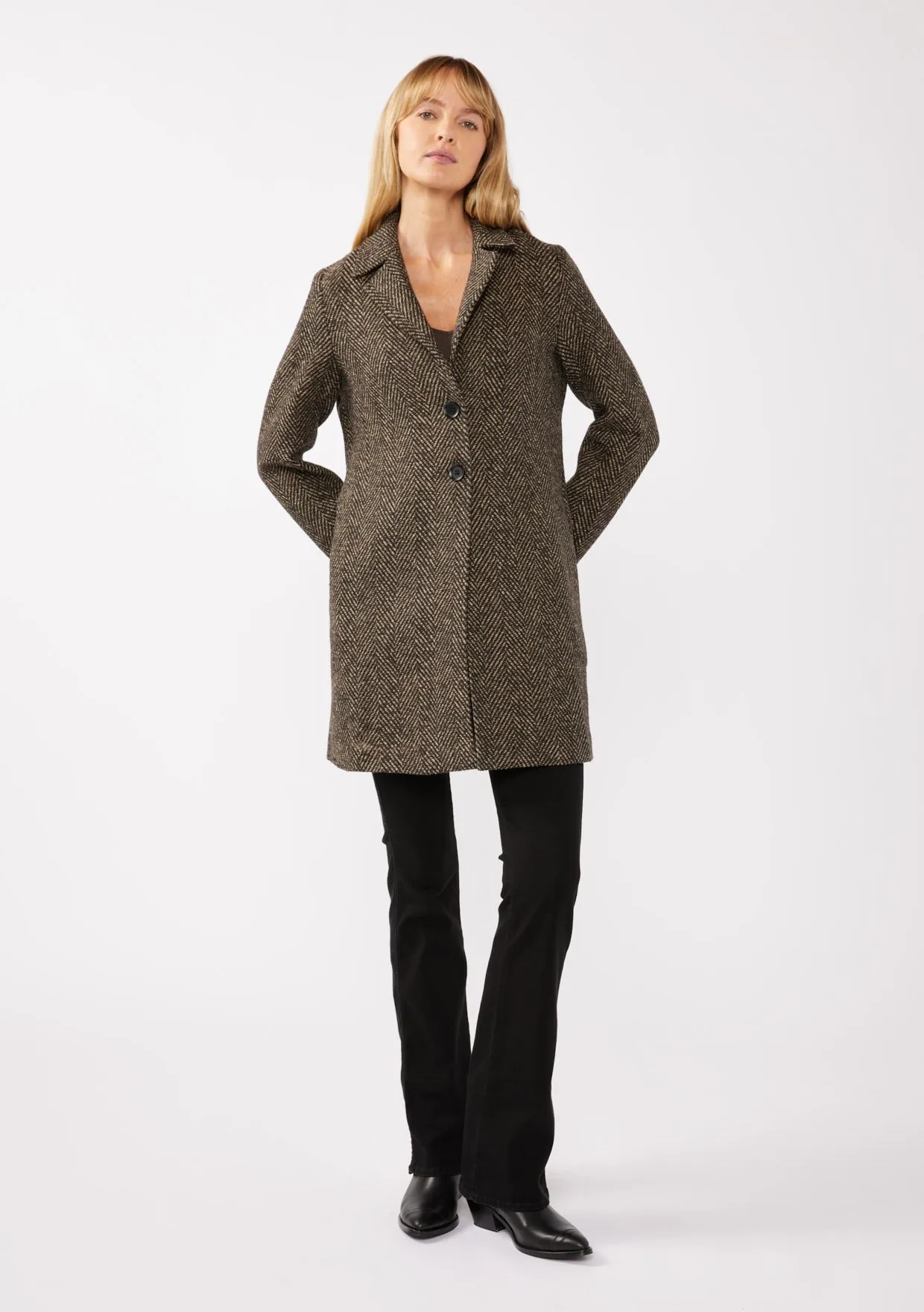 The Sable Chevron Coat sold by Thread & Seed product image thumbnail 5