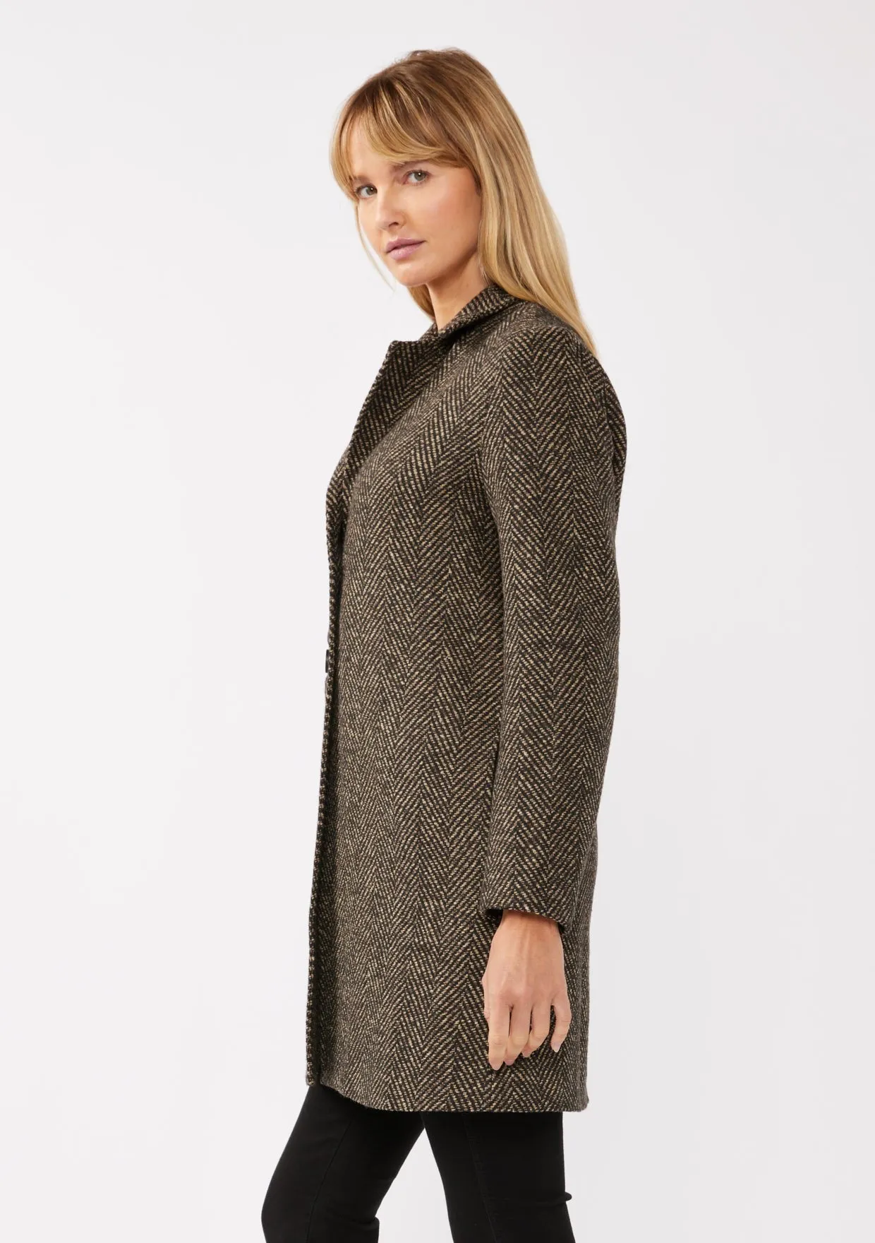 The Sable Chevron Coat sold by Thread & Seed product image thumbnail 3