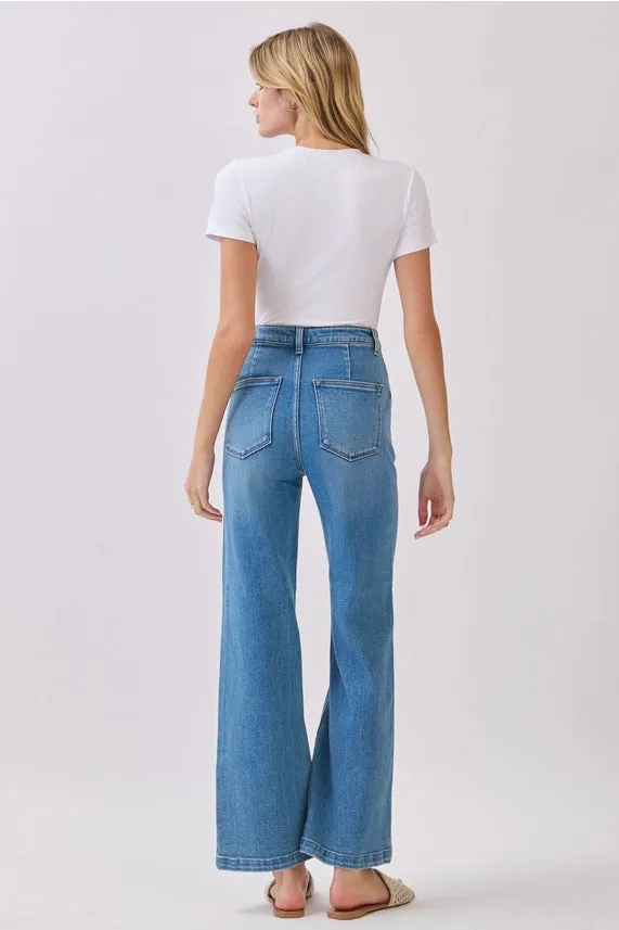 The Callie Diamond Pocket Wide Leg Jeans sold by Thread & Seed product image thumbnail 4
