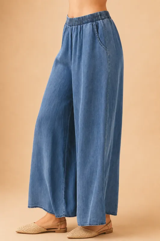 The Kelsey Tencel Culotte Pants made by Thread & Seed