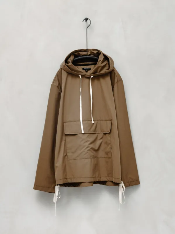 Anorak - Weather Resistant Nylon, Dark Khaki sold by Evan Kinori Mens