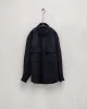 Big Shirt - Brushed Wool/Cashmere Flannel, Navy sold by Evan Kinori Mens