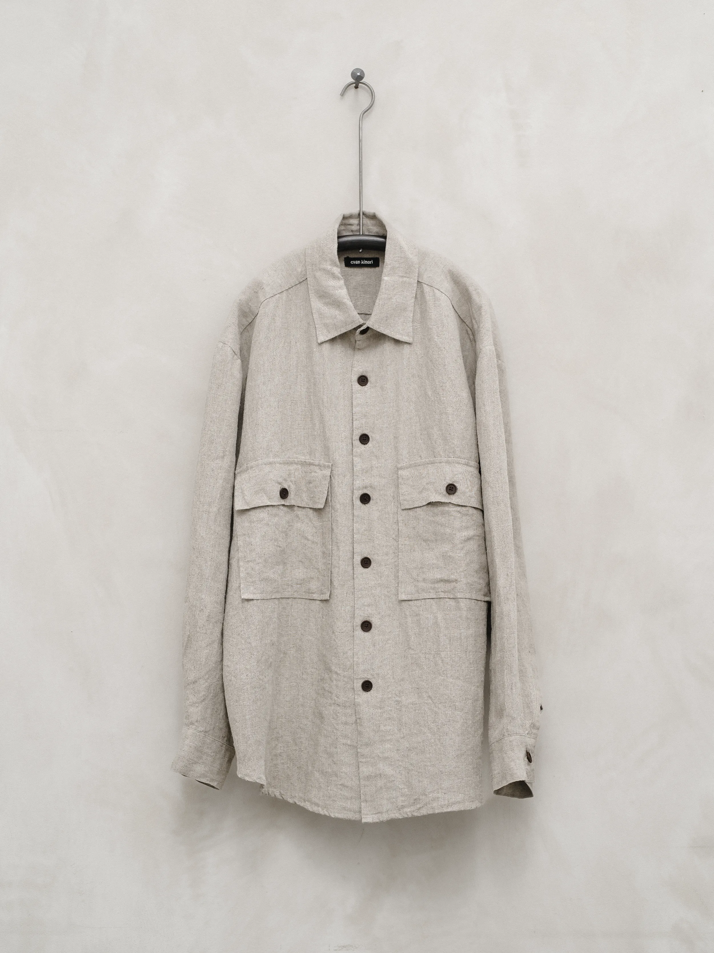 Big Shirt - Tumbled Hemp sold by Evan Kinori Mens