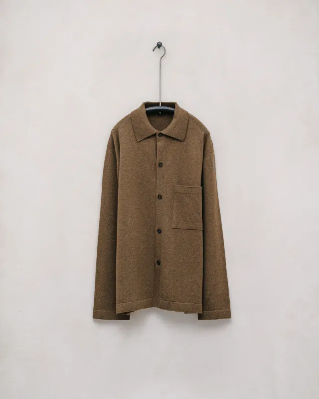 Cashmere Button Down - Cashmere/Lambswool, Dark Ochre sold by Evan Kinori Mens