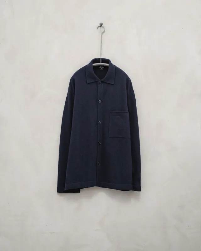 Cashmere Button Down - Cashmere/Lambswool, Navy sold by Evan Kinori Mens