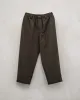 Elastic Pant - Brushed Wool Twill, Dark Olive sold by Evan Kinori Mens