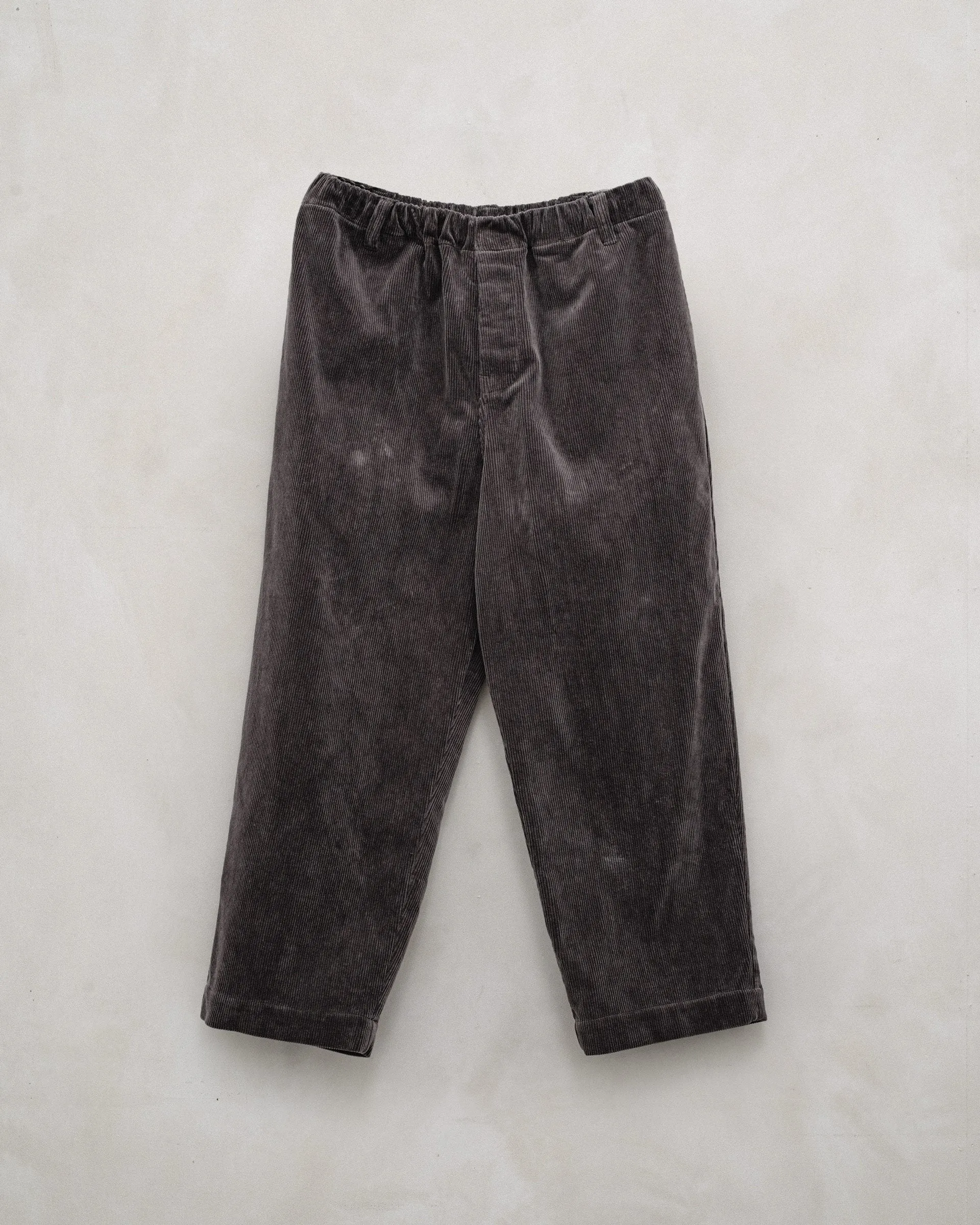 Elastic Pant - Cotton Corduroy, Dark Taupe sold by Evan Kinori Mens