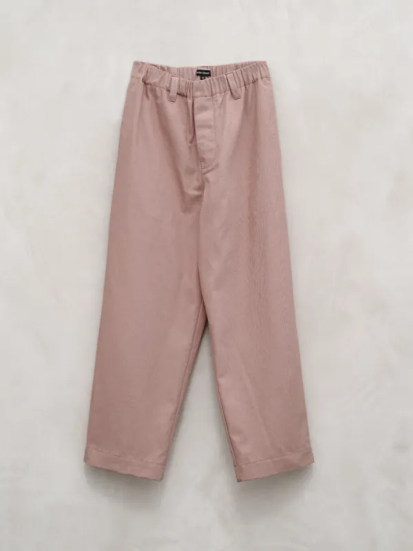 Elastic Pant - Organic Cotton Twill, Pink sold by Evan Kinori Mens