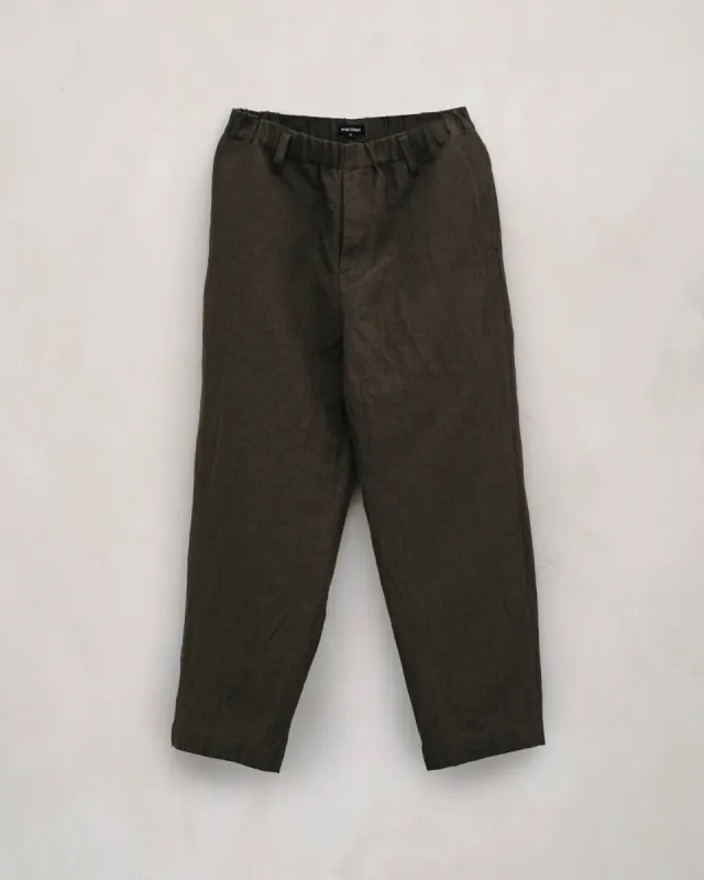Elastic Pant - Organic Cotton/Hemp Twill, Anthracite sold by Evan Kinori Mens
