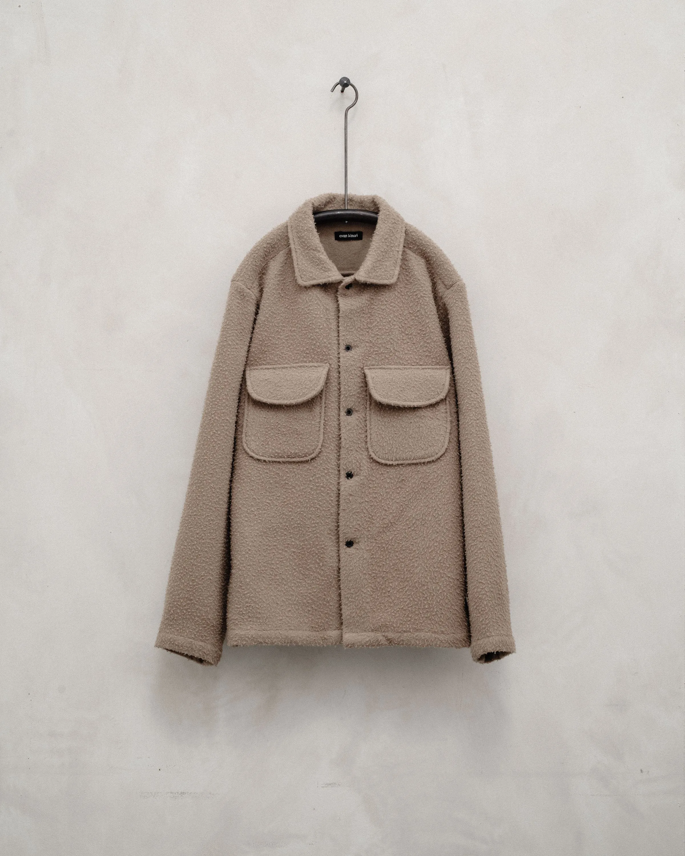 Field Shirt - Casentino Wool, Sand sold by Evan Kinori Mens