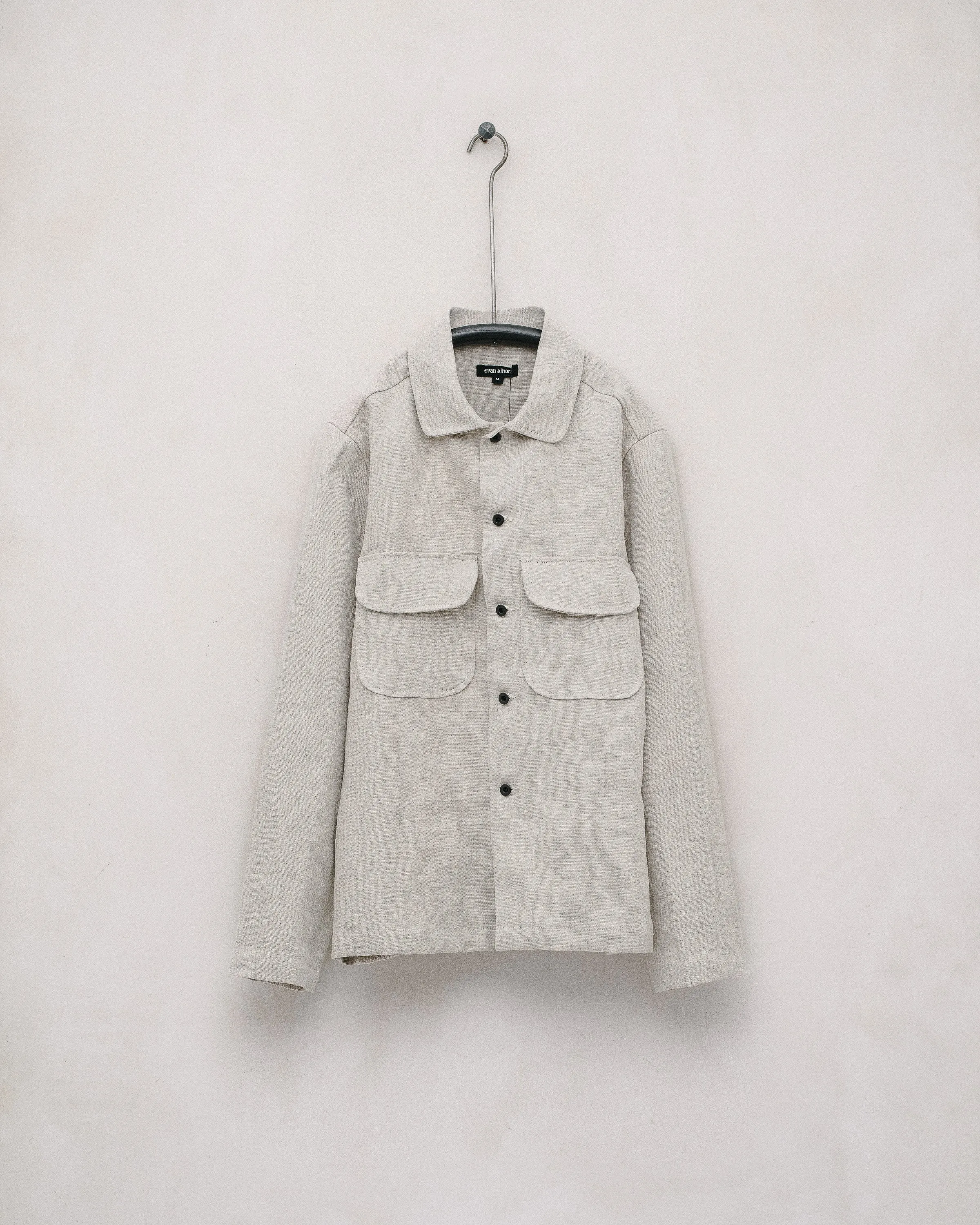 Field Shirt - Tumbled Hemp Canvas sold by Evan Kinori Mens