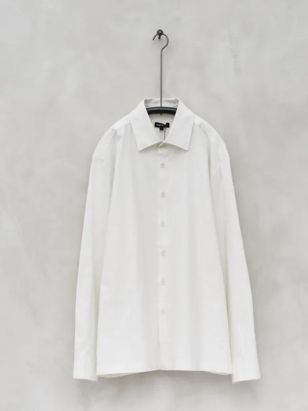 Flat Hem Shirt - Organic Cotton/Hemp Muslin sold by Evan Kinori Mens