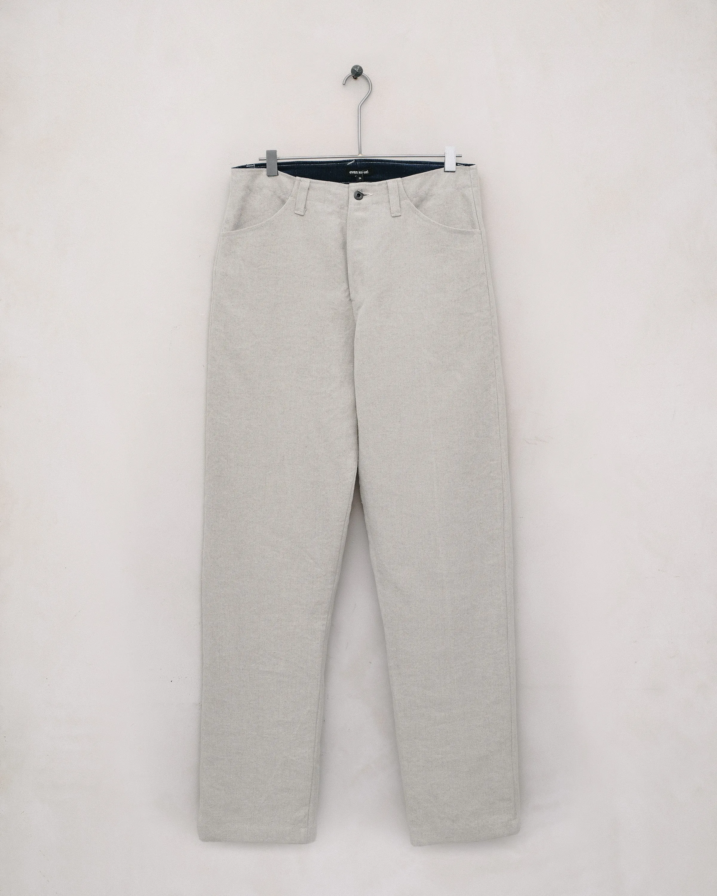 Four Pocket Pant - Tumbled Hemp Canvas sold by Evan Kinori