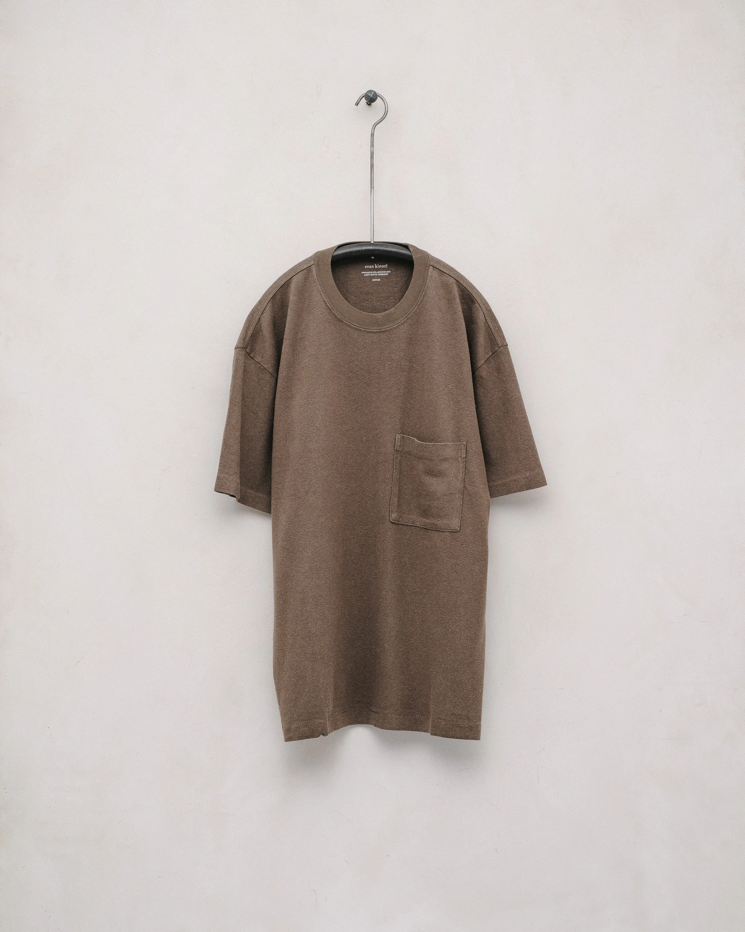 Pocket Tee - Faded Brown sold by Evan Kinori Mens