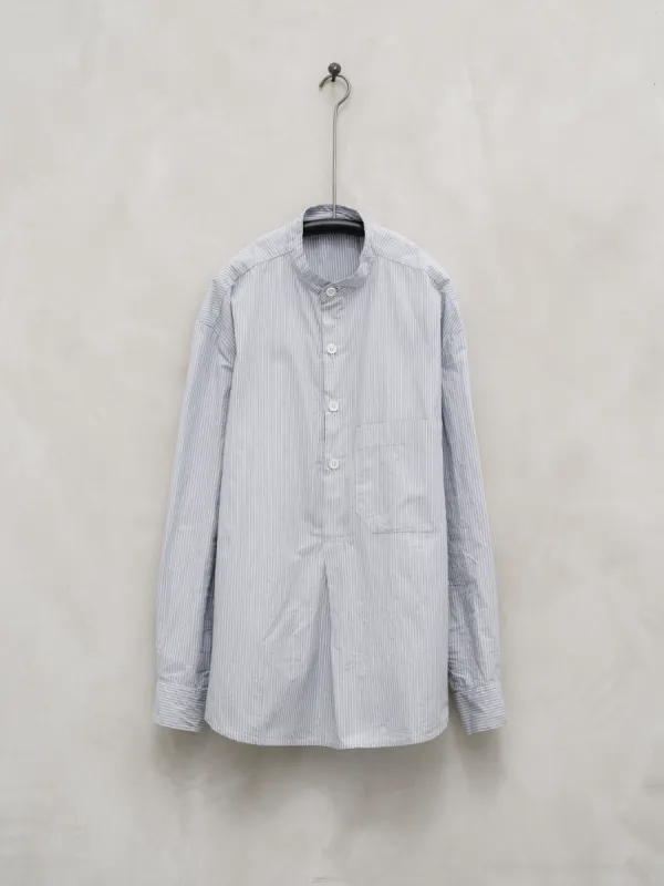 Popover Shirt - Organic Cotton Stripe sold by Evan Kinori Mens