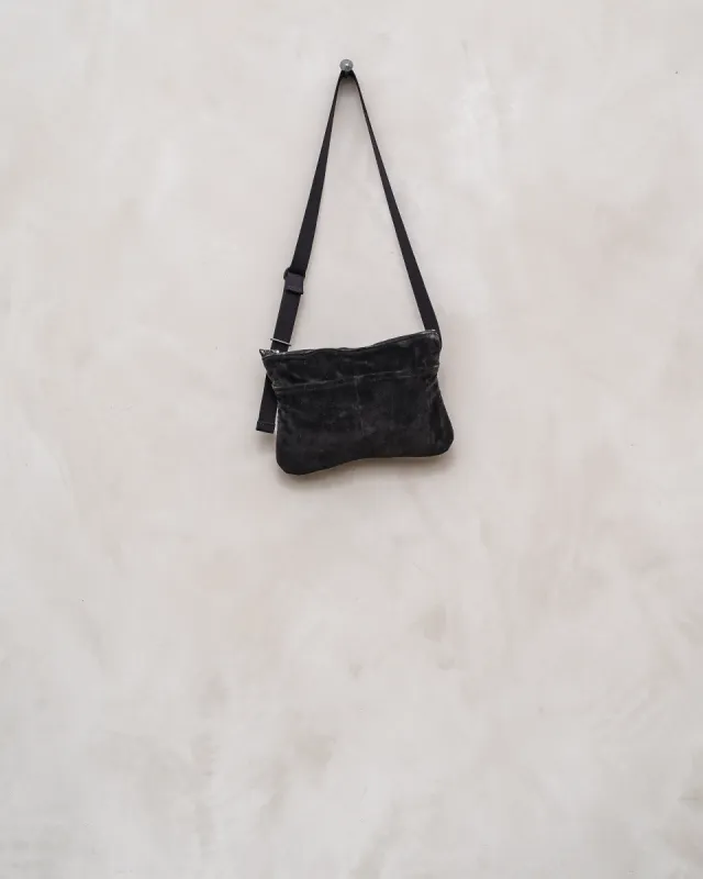 Sacoche - Sumi Ink Dyed Velvet sold by Evan Kinori Mens