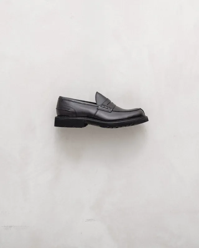 Tricker's Loafer - Matte Black sold by Evan Kinori Mens