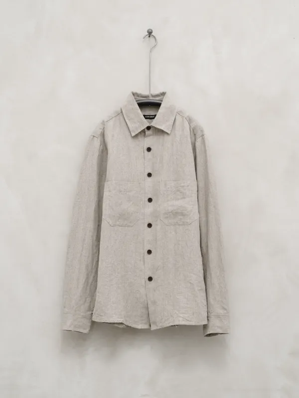 Two Pocket Shirt - Tumbled Hemp sold by Evan Kinori Mens