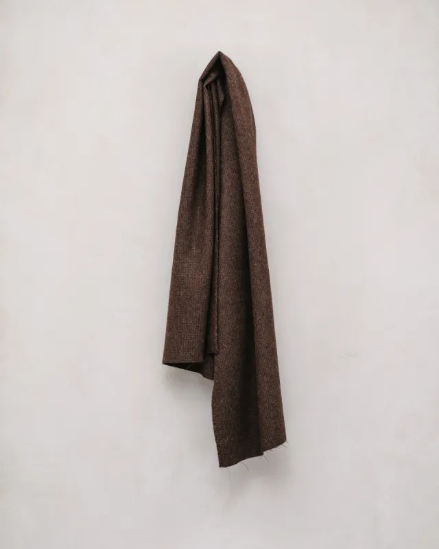 Woven Scarf - Undyed Alpaca Houndstooth, Brown sold by Evan Kinori Mens
