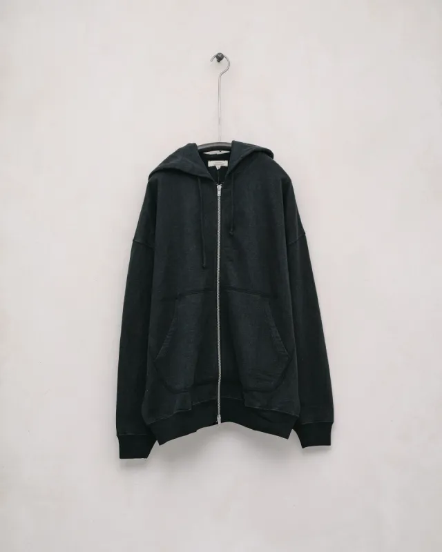 Zip Hooded Sweatshirt - Black sold by Evan Kinori Mens