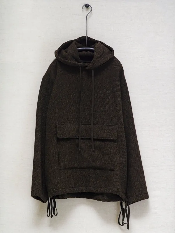 Anorak - Brushed Wool Twill sold by Evan Kinori Mens