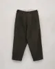 Two Pleat Pant - Organic Cotton/Hemp Twill, Anthracite sold by Evan Kinori Mens
