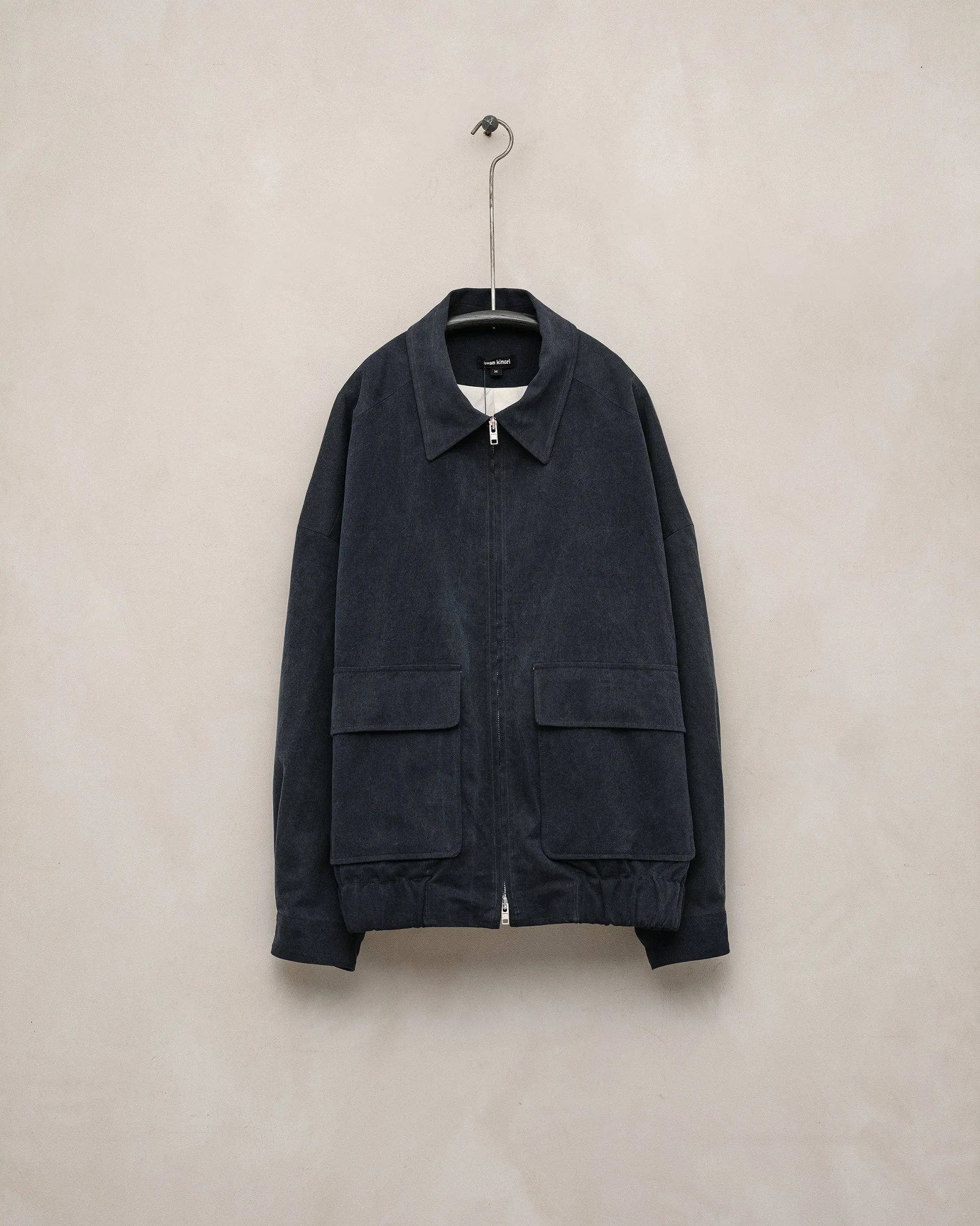 evan kinori ジャケット black S Zip Jacket Two - Cotton Kersey, Black – evan kinori