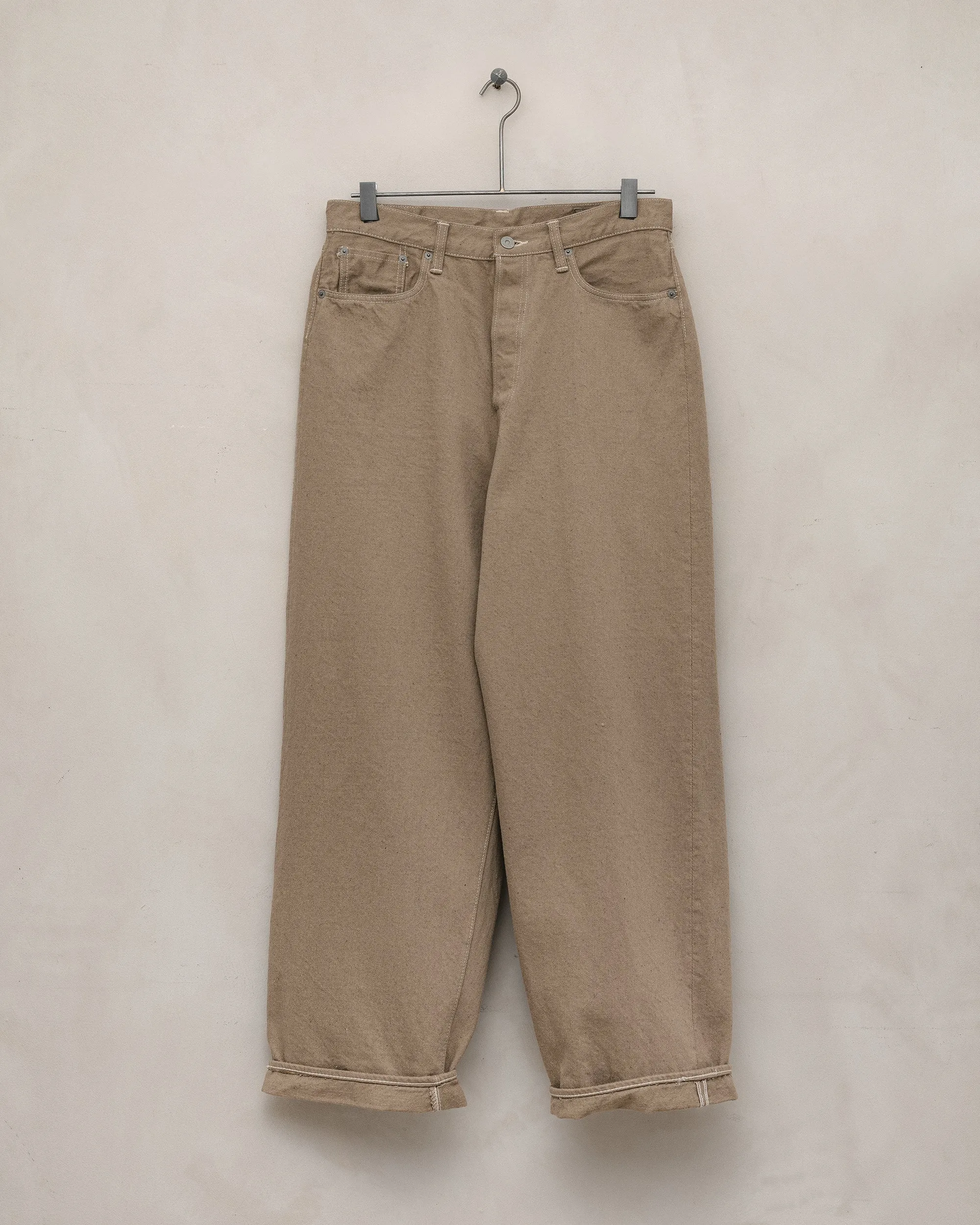 orSlow Wide Leg Jean - Fox Fibre Denim sold by Evan Kinori Mens