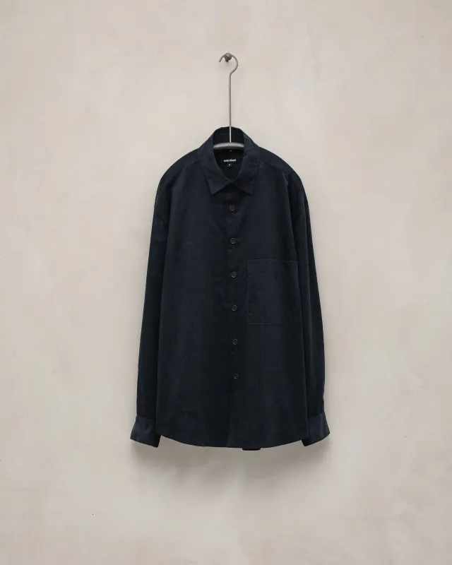 Big Shirt Two - Organic Cotton Pinwale Corduroy, Navy sold by Evan Kinori Mens