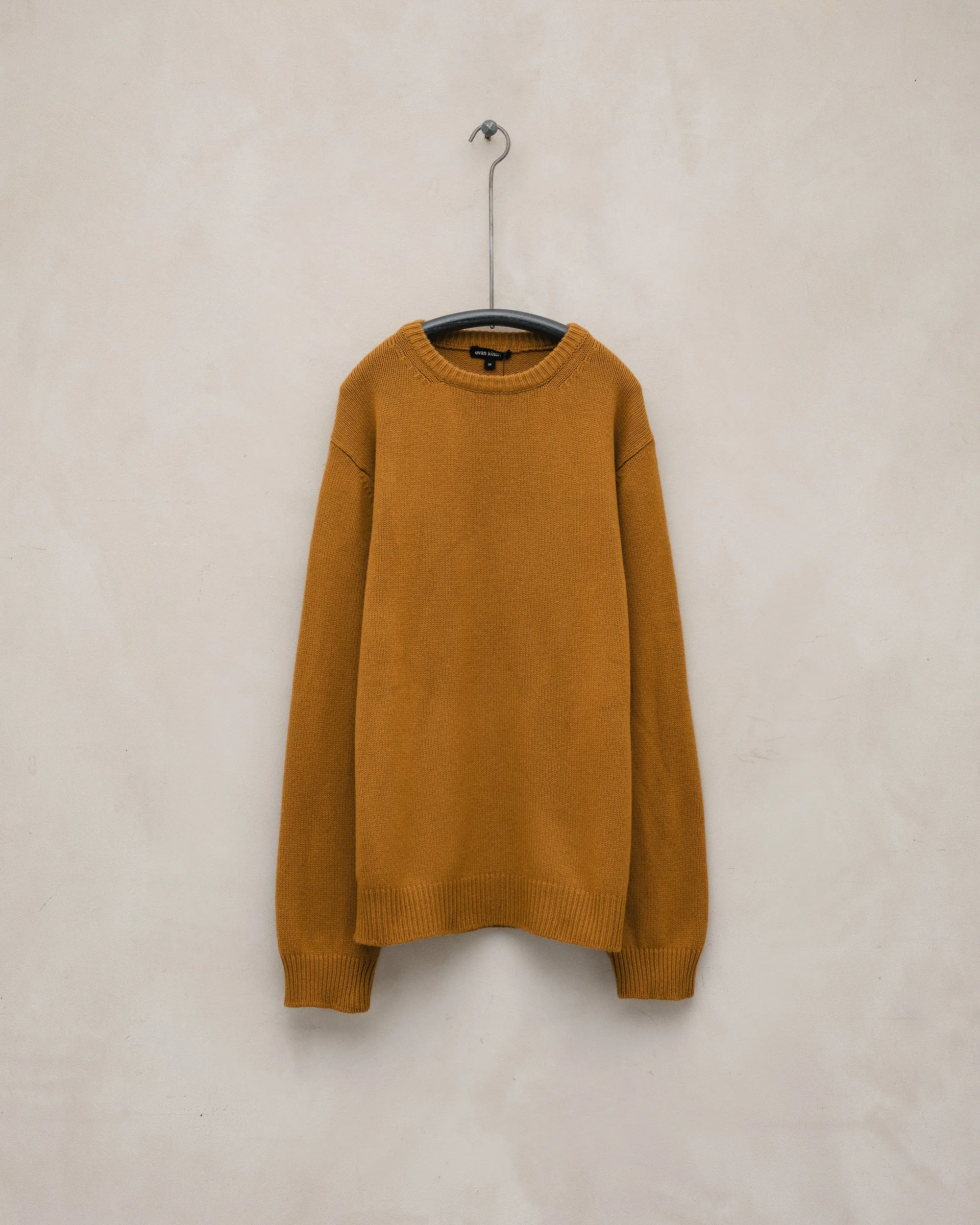 Crewneck Sweater - Yak Wool, Marigold sold by Evan Kinori Mens