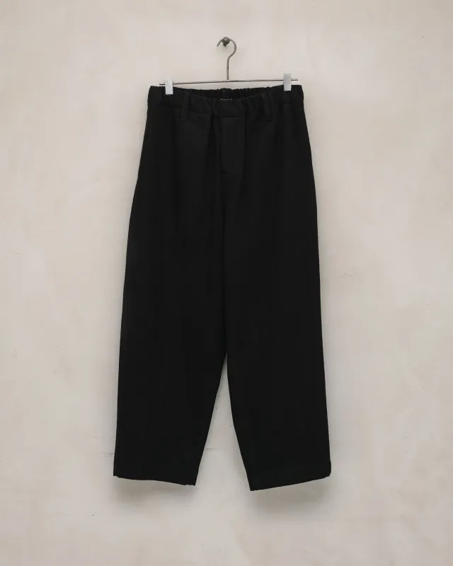 Elastic Pant - Cotton Kersey, Black sold by Evan Kinori Mens