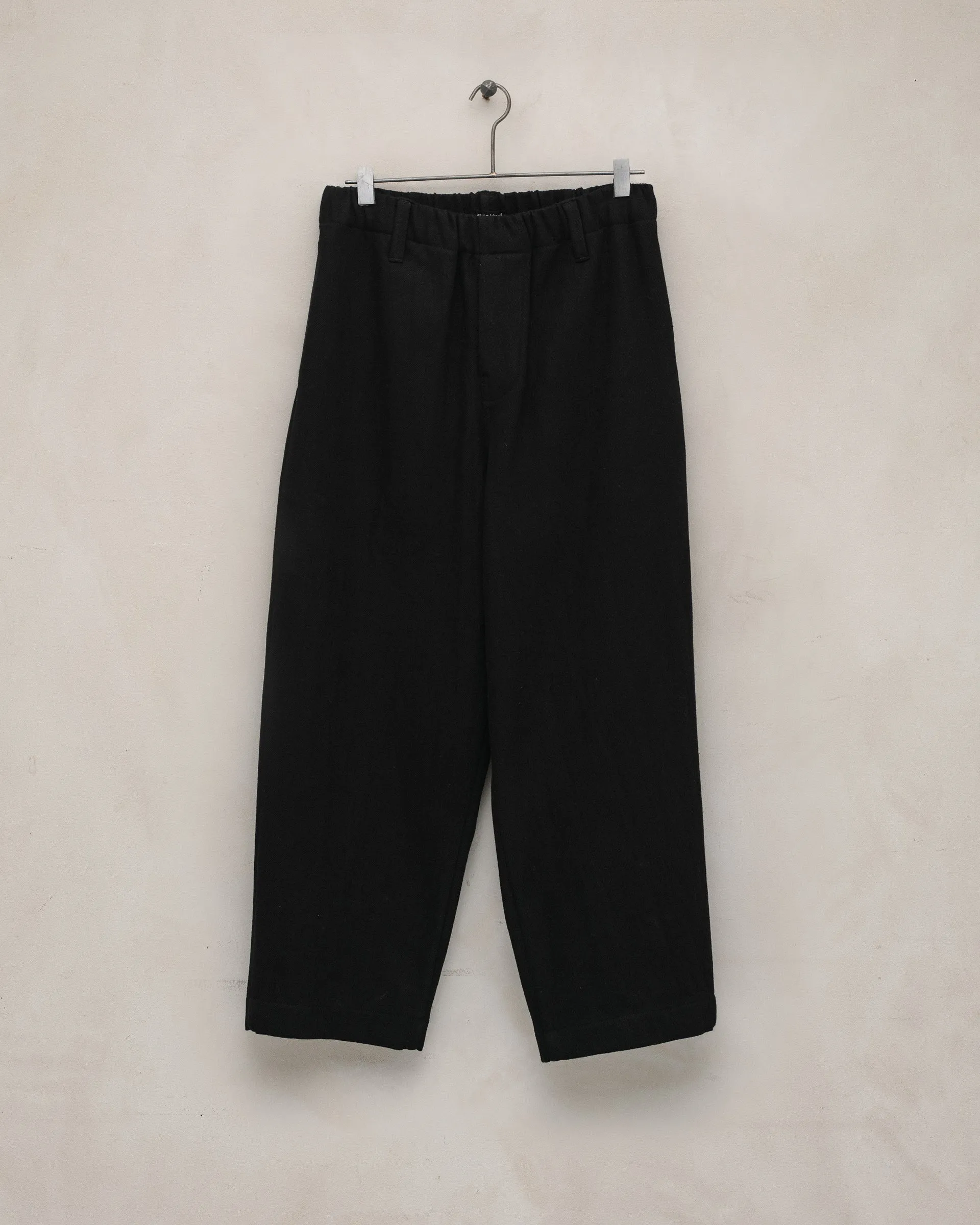 Elastic Pant - Cotton Kersey, Black sold by Evan Kinori Mens