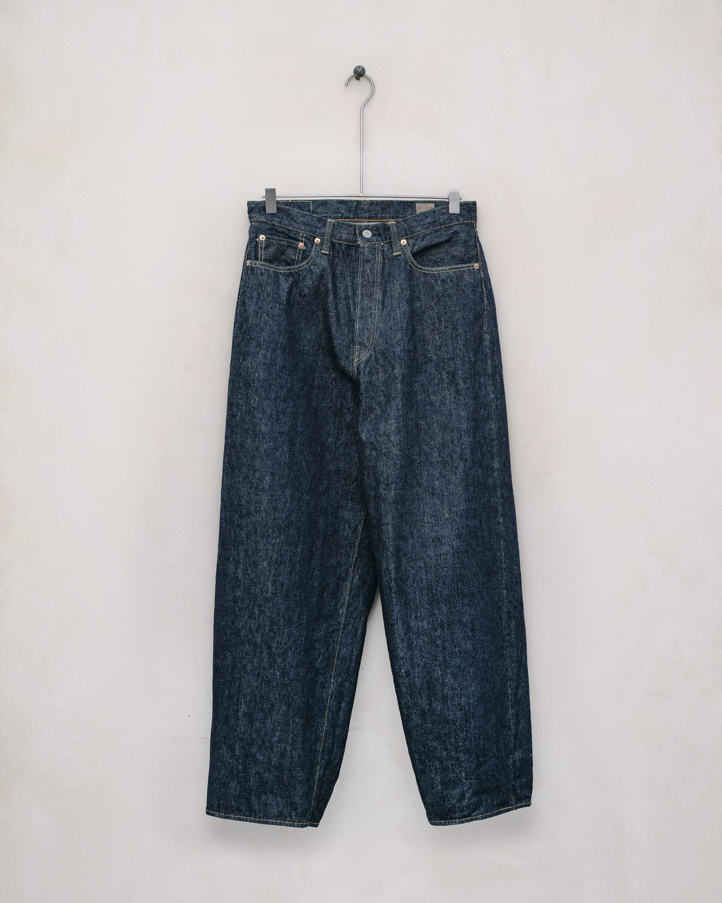orSlow Wide Leg Jean - One Wash Denim, Indigo sold by Evan Kinori Mens
