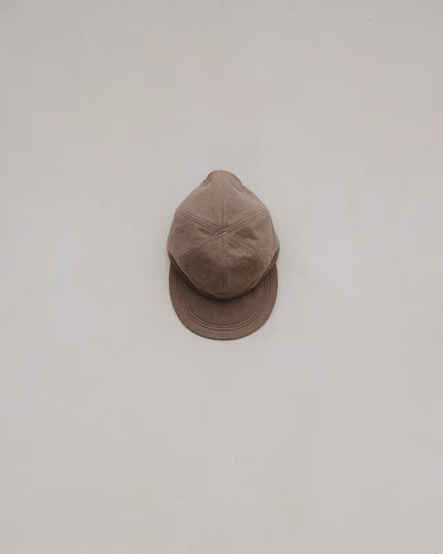 Six Panel Cap - Undyed Organic Cotton Canvas, Brown (Iron Mordant) sold by Evan Kinori