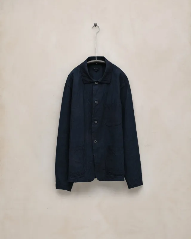 Three Pocket Jacket - Lightweight Washi Canvas (Natural Indigo), Indigo made by Evan Kinori