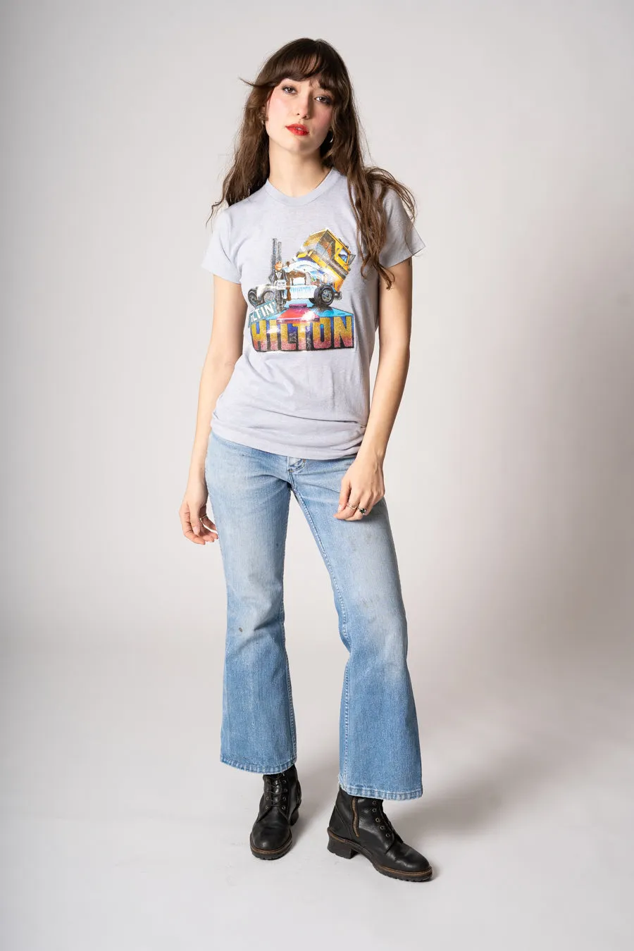 Roach 1979 Tiltin Hilton Glitter Tee sold by Charm School Vintage product image thumbnail 3