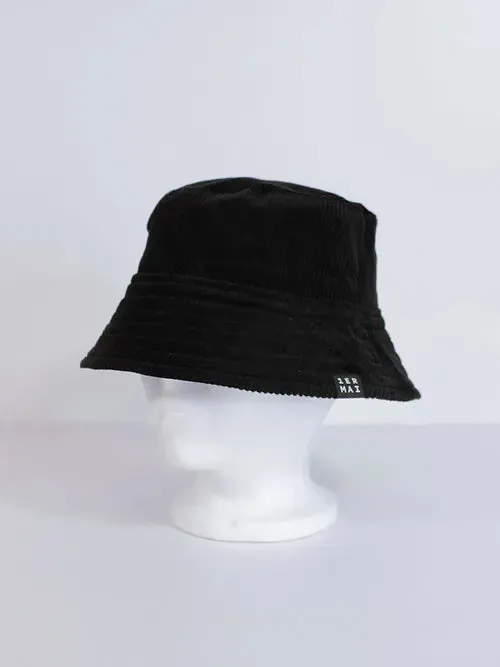 1ER MAI - Bucket hat in black corduroy sold by Odeyalo product image thumbnail 4