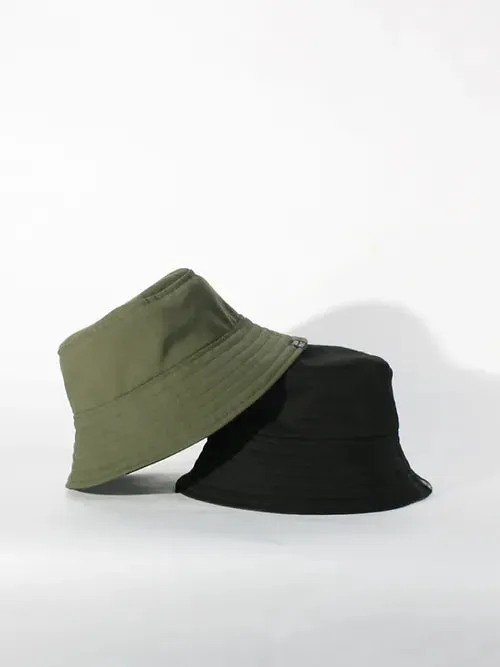 1ER MAI - Reversible bucket hat in olive green/black sold by Odeyalo product image thumbnail 2